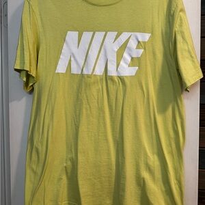 Nike tee. Bright green/yellow.